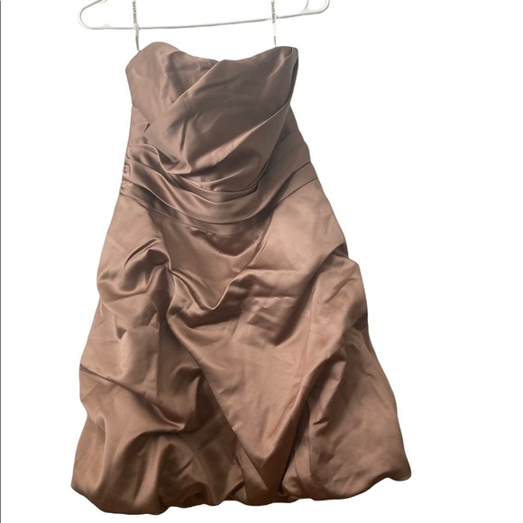 Davids Bridal Bridesmaids Gowns Bundle Of 3  Chocolate Brown - Picture 6 of 10